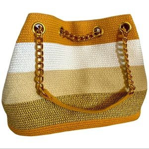 Straw metallic Handbag